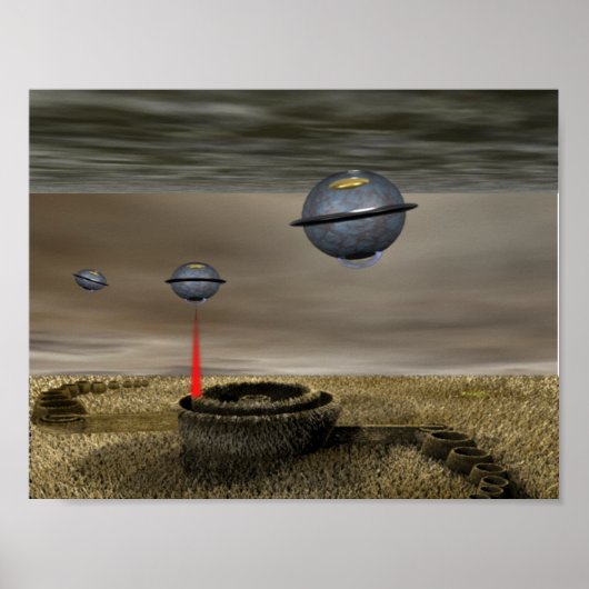 Kromcirkel UFOS Poster (Voorkant)