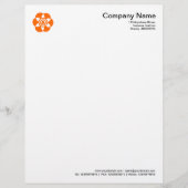 Kromcirkelsymbool 02 - Oranje Briefhoofd Ontwerp (Voorkant)