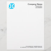 Kromcirkelsymbool 03 - Sky Blue Briefhoofd (Voorkant)