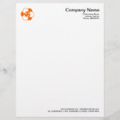 Kromcirkelsymbool 04 - Oranje Briefhoofd Ontwerp (Voorkant)