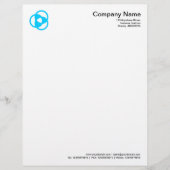 Kromcirkelsymbool 05 - Sky Blue Briefhoofd Ontwerp (Voorkant)