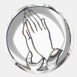 KROME PRAYHANDEN RONDE STICKER