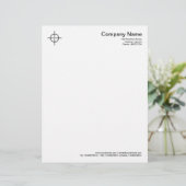 Kromkruisstoelen - zwart gepersonaliseerd briefhoofd (Staand voorkant)