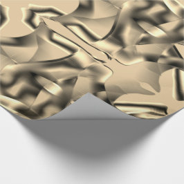 Kromme beige vormen en sommige donkere tinten cadeaupapier