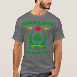 Kromme Canadese weg Saskatchewan T-shirt