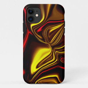 Kromme en gouden lijnen met donkere delen Case-Mate iPhone case