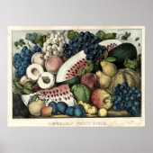  kromme en Ives American Fruit Piece Poster (Voorkant)