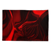 Kromme en vouwen rood gekleurd op donker fonds kussensloop (Achterkant-Links)