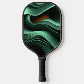 Kromme groene vormen pickleball paddle (Voorkant)