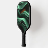 Kromme groene vormen pickleball paddle (Links)