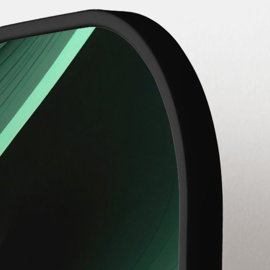 Kromme groene vormen pickleball paddle (Links Detail)