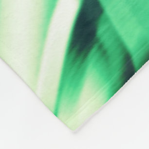 Kromme groene vormen van acryl, enkele munttonen fleece deken