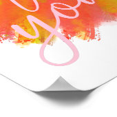 kromme ik mis je kleurrijke waterverf poster (Hoek)