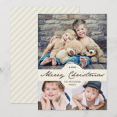  kromme kerstfoto's collage feestdagenkaart (Voorkant / Achterkant)