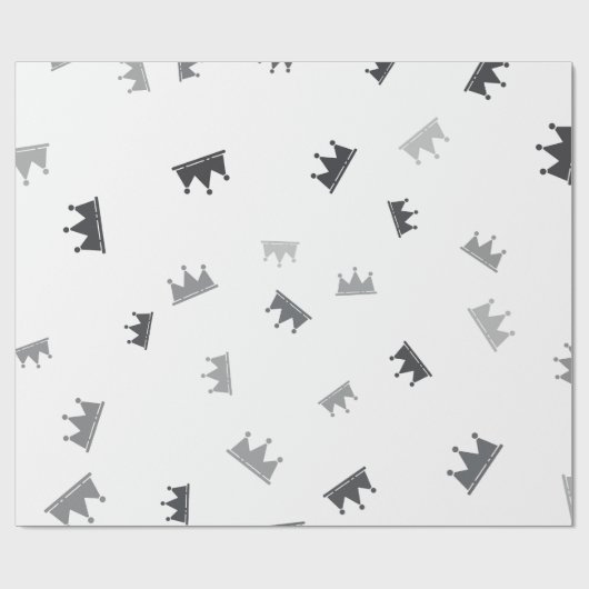 kromme kronen | Luxe bruiloften Cadeaupapier (Vlak)