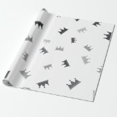 kromme kronen | Luxe bruiloften Cadeaupapier (Uitgerold)