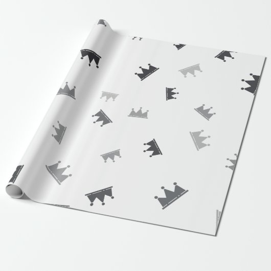 kromme kronen | Luxe bruiloften Cadeaupapier (Uitgerold)