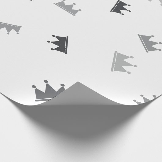 kromme kronen | Luxe bruiloften Cadeaupapier (Hoek)