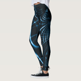 Kromme scherpe klauwen of doornen van blauwe tinte leggings