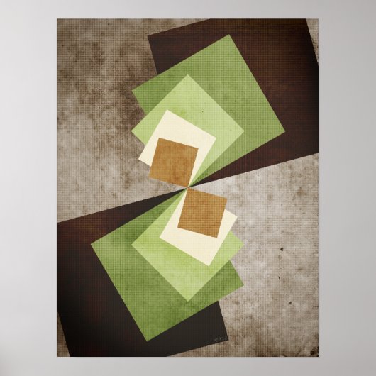 Kromme van een vierkant poster (Voorkant)