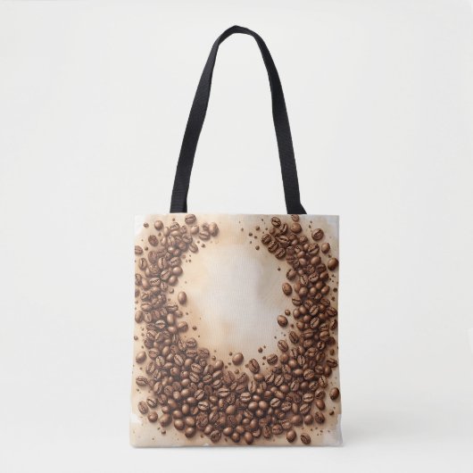 Kromme van koffiebonen tote bag (Voorkant)