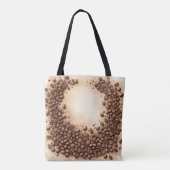 Kromme van koffiebonen tote bag (Achterkant)