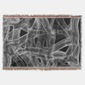 Krommen die op koolstof lijken, die de ingegraveer deken (Voorkant)