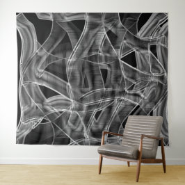 Krommen die op koolstof lijken, die de ingegraveer wandkleed