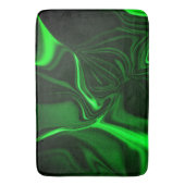 Krommen en vouwen groen gekleurd op donkere achter badmat (Voorkant Verticaal)