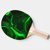 Krommen en vouwen groen gekleurd op donkere achter tafeltennisbatje (Zijkant)