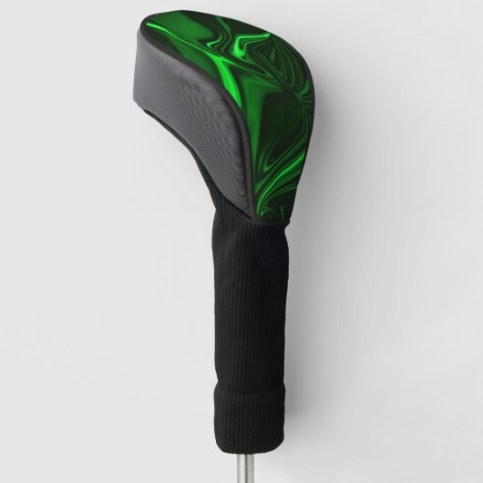 Krommen en vouwen, groen nikkel geplateerd in donk golfheadcover (Schuin)