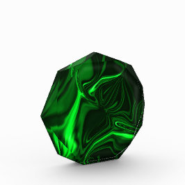 Krommen en vouwen groen nikkel-geplateerd in donke fotoblokken