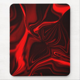 Krommen of golven, rood, donker muismat