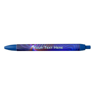 Kromming Blauwe Inkt Pen