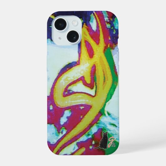 Kromming KC Beeld iPhone 15 Case (Achterkant)