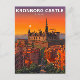 Kronborg Kasteel Denemarken Hamlet Fort Briefkaart
