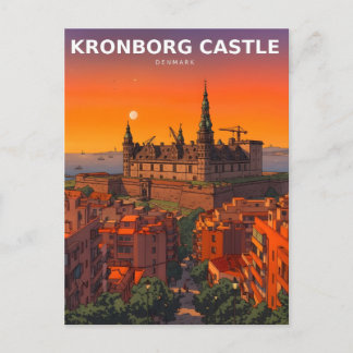 Kronborg Kasteel Denemarken Hamlet Fort Briefkaart