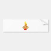 Krone Flamme crown flame Bumpersticker (Voorkant)