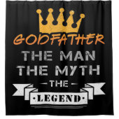 Krone Godfather Het Man The Myth The Legend Douchegordijn (Voorkant)