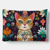 Kronen Bejeweled Cat Print Cut Naaizak Etui (Voorkant)