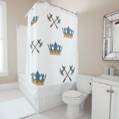 Kronen & Bijlen Douchegordijn (In situ)