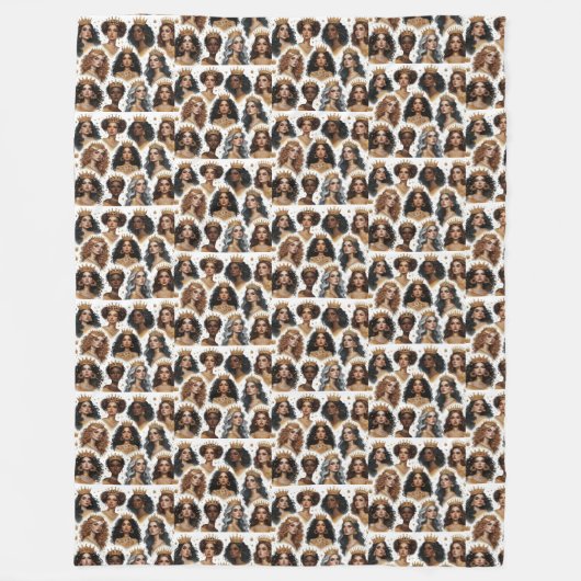 Kronen in een wijsheidsdeken fleece deken (Voorkant)