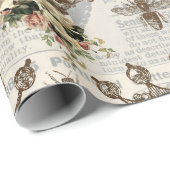 kronen met bijen cadeaupapier (Rol Hoek)