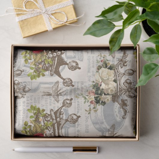  kronen met bijen ontkoppelen tissuepapier (Geschenk)