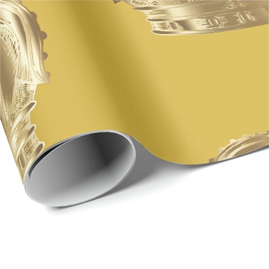  kronen van Gold King Cadeaupapier (Rol Hoek)