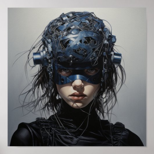 Kronieken van Valor: Futuristische Superheroine Po Poster (Voorkant)