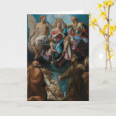 Kroning Maagd Maria St. Joseph Francis Kaart (Gele Bloem)