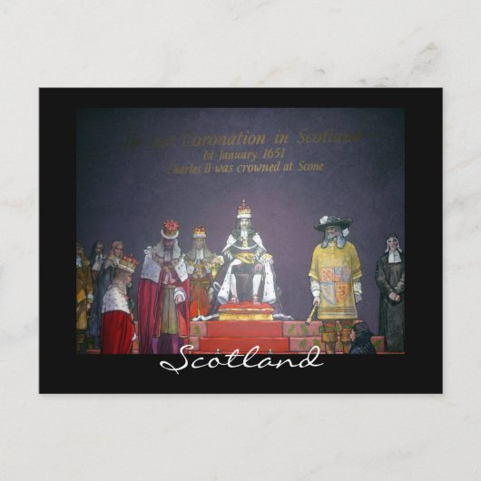 kroning van Charles Briefkaart (Voorkant)
