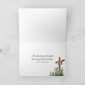 Kroning van de borst in de Paaslelies Feestdagen Kaart (Binnen)