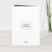 Kroning van de doorsnede feestdagen kaart (Achterkant)